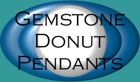 gemstone donut pendants