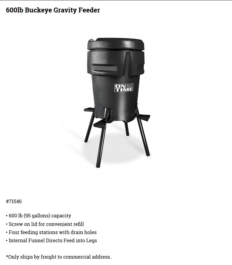Buckeye Wildlife Feeder By On Time Wildlife Feeders